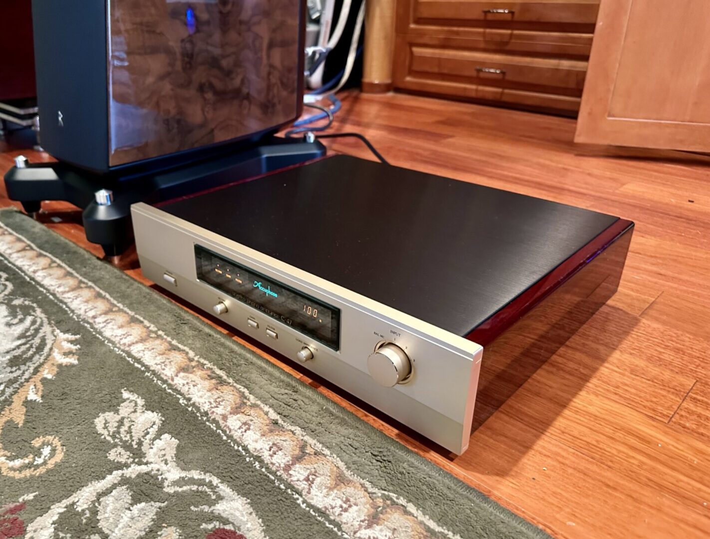 Accuphase C-47 stereo preamplifier.